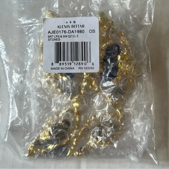 ALEXIS BITTAR Brut Mosaic Clip Earring 14K Gold Plated NWT - Picture 12 of 13